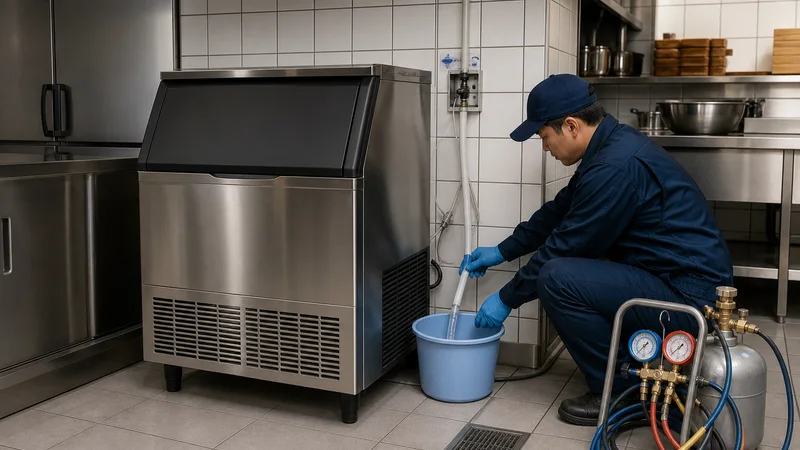 製氷機の処分方法は？フロン回収と水回りの後始末