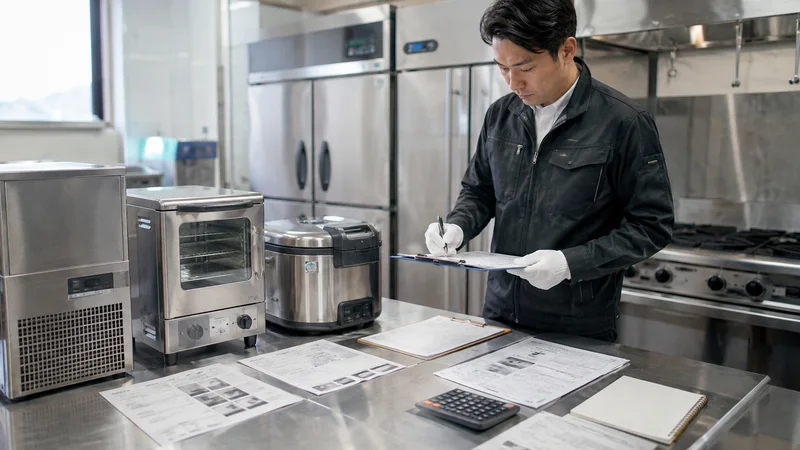 厨房機器の買取相場はどう決まる？品目別の目安と査定を上げる準備