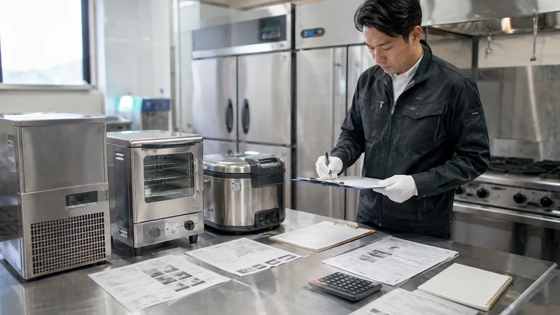 厨房機器の耐用年数は何年？国税庁の区分と中古で短くなる計算